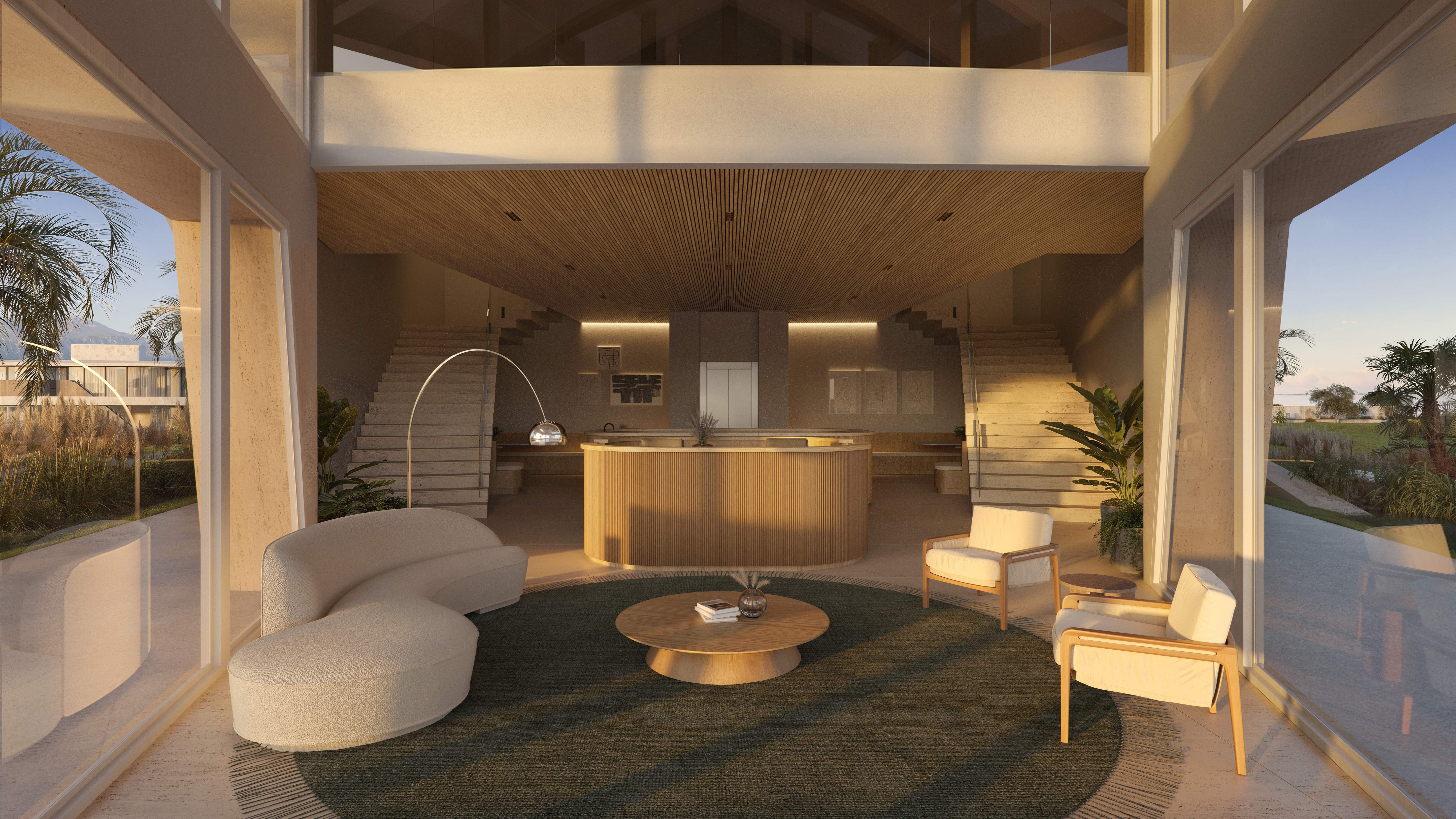 Fachada imponente do Club House